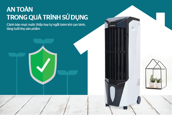 Quạt điều hoà Sunhouse SHD7719 với bình chứa nước tiện dụng